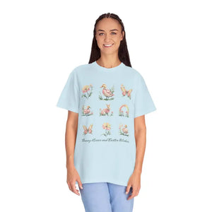 Easter Floral Wishes Unisex Tee - Bunny Kisses Spring Style - Dipaliz - T-shirts
