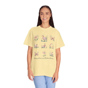 Easter Floral Wishes Unisex Tee - Bunny Kisses Spring Style - Dipaliz - T-shirts