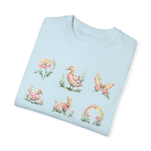 Soft Floral Wishes Unisex Tee Easter Bunny Kisses - Dipaliz - T-shirts