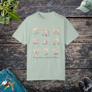Soft Floral Wishes Unisex Tee Easter Bunny Kisses - Dipaliz - T-shirts
