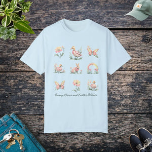 Soft Floral Wishes Unisex Tee Easter Bunny Kisses - Dipaliz - T-shirts