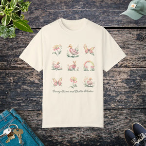 Soft Floral Wishes Unisex Tee Easter Bunny Kisses - Dipaliz - T-shirts