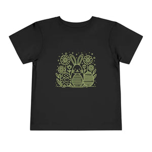 Bunny Toddler Tee - Colorful Short Sleeve Easter Shirt - Dipaliz - Baby & Tops