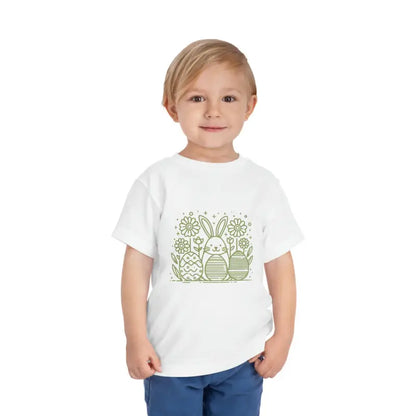 Easter Bunny Toddler Tee: Comfy Colorful & Cute! - White / 2t Kids Clothes