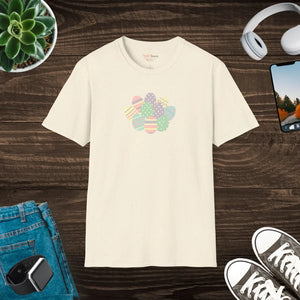 Soft Cotton T-shirt Easter Pastel Egg Cluster - Dipaliz - T-shirts