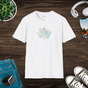 Soft Cotton T-shirt Easter Pastel Egg Cluster - Dipaliz - T-shirts