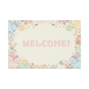 Easter Bunny Plastic Yard Sign - Egg Welcome Spring Decor - Dipaliz - Home
