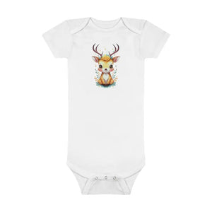 Cute Deer Onesie - Easy Snap Closure Baby Top - Dipaliz - & Toddler Tops