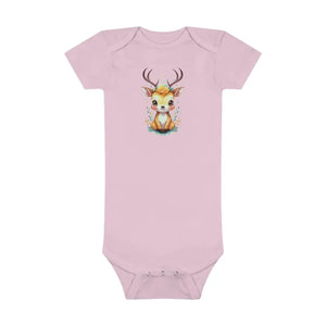 Cute Deer Onesie - Easy Snap Closure Baby Top - Dipaliz - & Toddler Tops