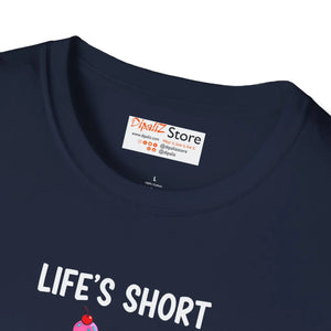 Eat Dessert First T-shirt, Life’s Short Funny Ice Cream Skeleton Tee - T-shirts