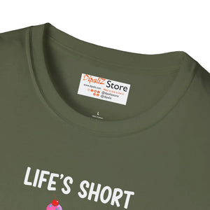 Eat Dessert First T-shirt, Life’s Short Funny Ice Cream Skeleton Tee - T-shirts
