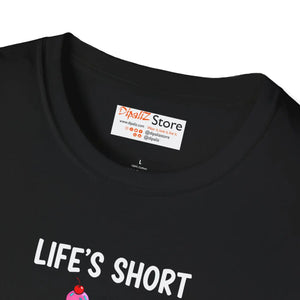 Eat Dessert First T-shirt, Life’s Short Funny Ice Cream Skeleton Tee - T-shirts