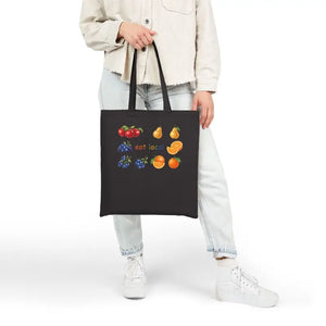 Bags - Eat Local Produce Canvas Tote - Farmers Market Bag - Dipaliz