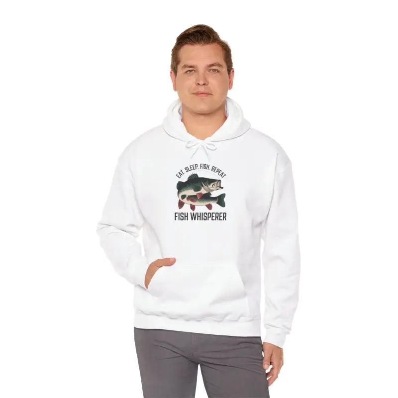 Ultimate Comfort: Eat Sleep Fish Unisex Heavy Blend Hoodie