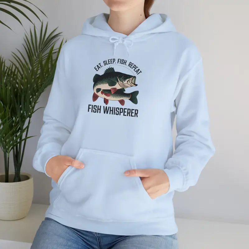 Ultimate Comfort: Eat Sleep Fish Unisex Heavy Blend Hoodie