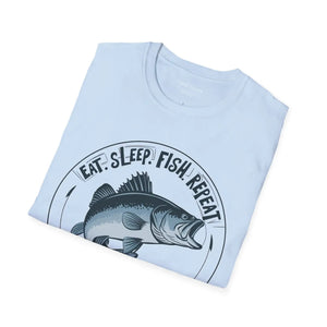 Soft Cotton Fish Repeat Unisex Tee - Casual - Dipaliz - T-shirts - s