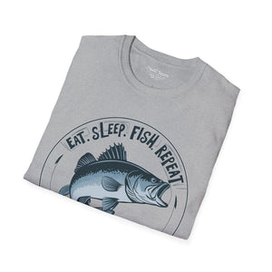 Soft Cotton Fish Repeat Unisex Tee - Casual - Dipaliz - T-shirts - s
