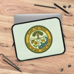 Eco Badge Laptop Sleeve - Neoprene Protective Case - Dipaliz - Sleeves