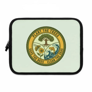 Eco Badge Laptop Sleeve - Neoprene Protective Case - Dipaliz - Sleeves