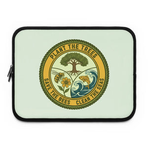 Eco Badge Laptop Sleeve - Neoprene Protective Case - Dipaliz - Sleeves