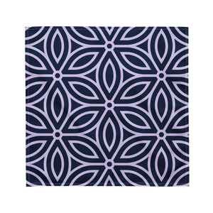 Dark Blue Bandana Geometric Pattern Eco Friendly - Dipaliz - m - Bandanas & Headties