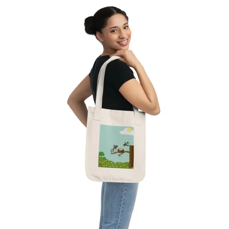 Eco-chic Canvas Tote Bag: Stylish & Sustainable Fashion - Bags