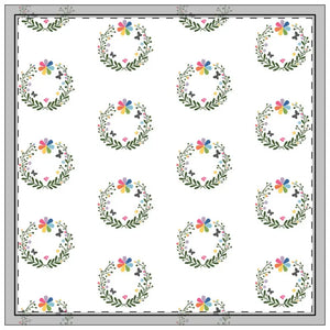 Bright Floral Napkins One-sided Print Bold Table Decor - Dipaliz - 18’’ × / 4-piece Set - Cloth