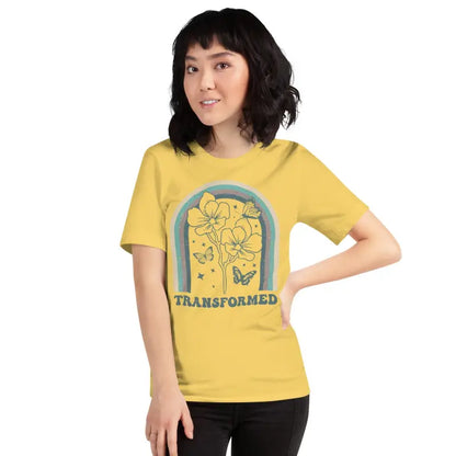 Eco-chic: Butterfly Transformed Unisex Tee - Yellow / s T-shirt