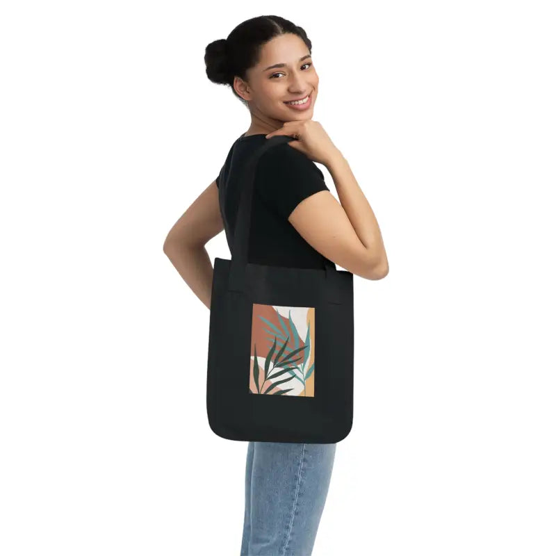 Eco-chic Canvas Tote Bag: Style Meets Sustainability - one Size / Black Bags