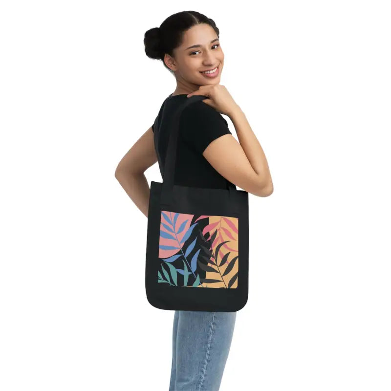 Stylish Eco Canvas Tote for Trendy Fashionistas - one Size / Black Bags