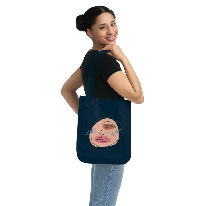 Eco-chic Canvas Tote Bag: Style Meets Sustainability - one Size / Navy Bags