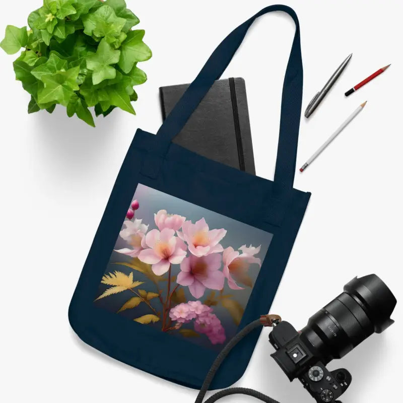 Eco-chic Canvas Tote Bag: Stylish & Sustainable Fashion - one Size / Navy Bags