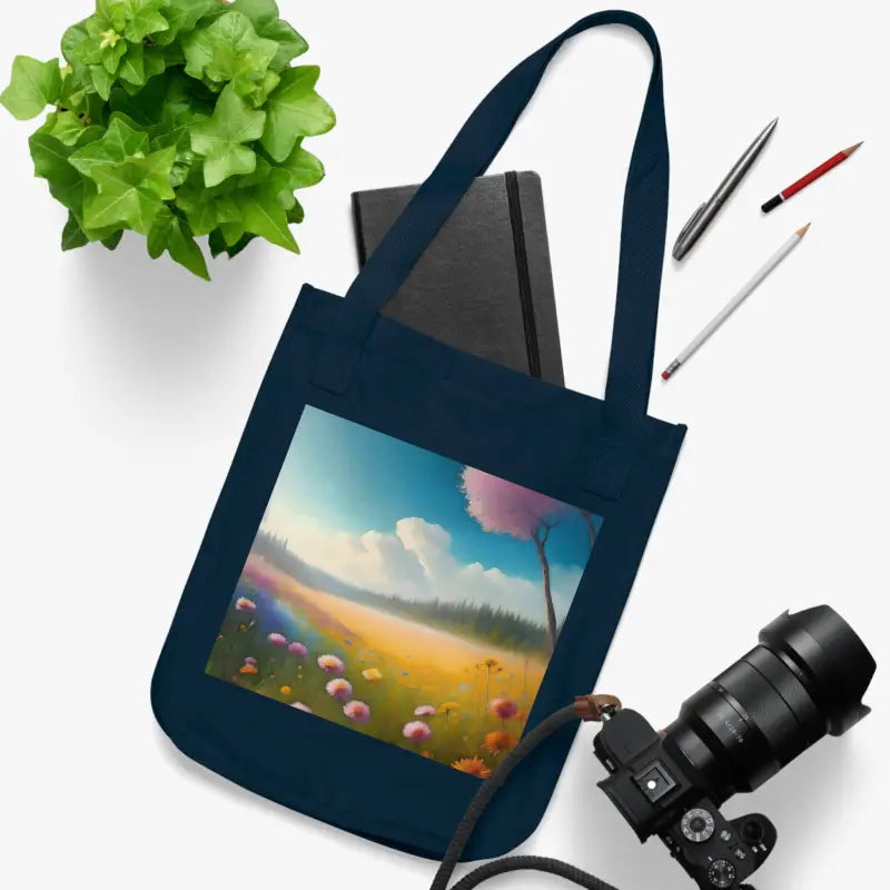 Eco-chic Canvas Tote Bag: Stylish & Sustainable Carry-all - Bags