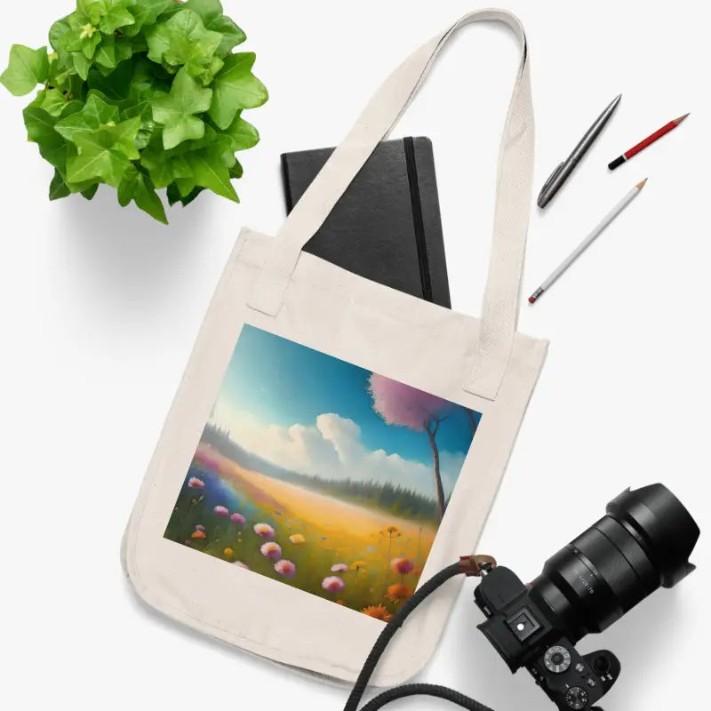 Eco-chic Canvas Tote Bag: Stylish & Sustainable Carry-all - Bags