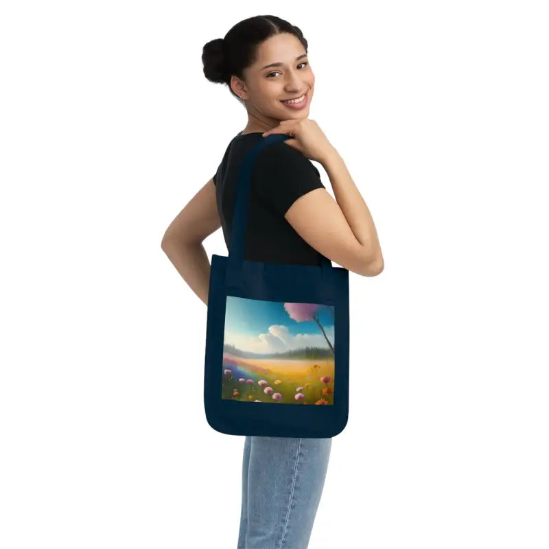 Eco-chic Canvas Tote Bag: Stylish & Sustainable Carry-all - one Size / Navy Bags