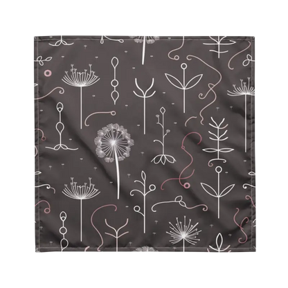 Eco-chic Dandelions Print Bandana for Fashion Forward Style - m and Scarves