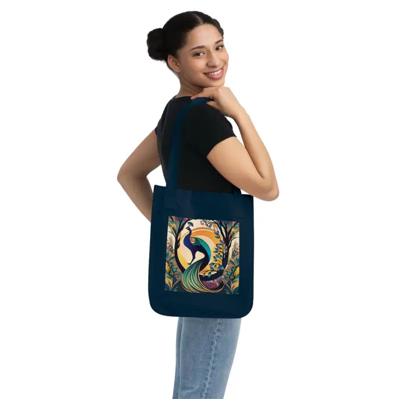 Eco-chic Organic Tote Bag: Sustainable Style in Every Carry - one Size / Navy Bags