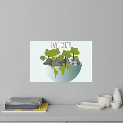 Transform your Space with Eco-chic Earth Wall Decals - Decal