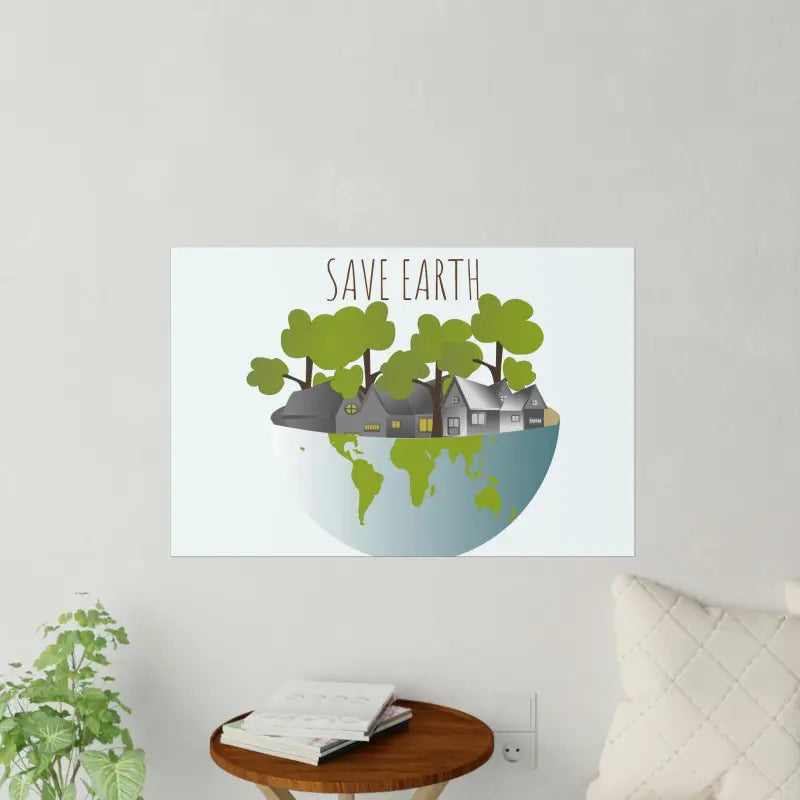 Transform your Space with Eco-chic Earth Wall Decals - Decal