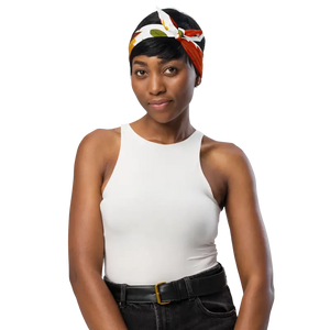 Print Bandana Fall Foliage Recycled Polyester Design - Dipaliz - m - Bandanas & Headties