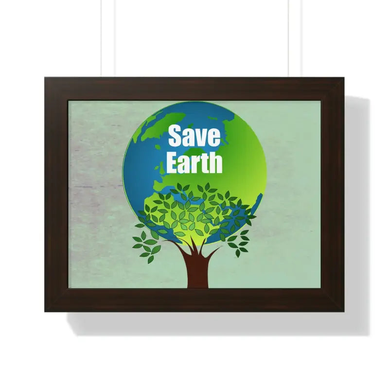 Eco-chic Frames: Elevate Style & Save Earth! - 16″ × 12″ / Walnut Poster