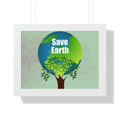 Eco-chic Frames: Elevate Style & Save Earth! - 16″ × 12″ / White Poster