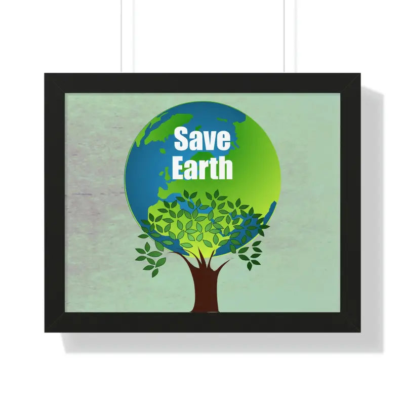 Eco-chic Frames: Elevate Style & Save Earth! - 20’’ × 16’’ / Black Poster