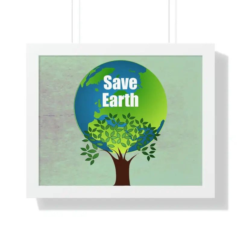 Eco-chic Frames: Elevate Style & Save Earth! - 20’’ × 16’’ / White Poster