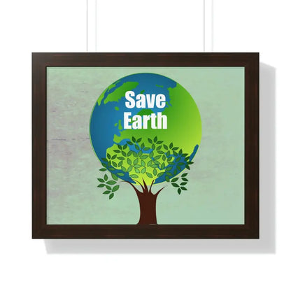 Eco-chic Frames: Elevate Style & Save Earth! - 20’’ × 16’’ / Walnut Poster