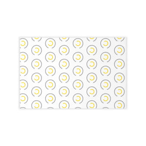 Grey Circles Wall Decals - Modern Removable Fabric - Dipaliz - 18″ x 12″ - Home Decor