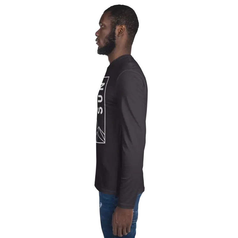 Eco-chic Long Sleeve Fitted Tee: Stand out in Style - T-shirt