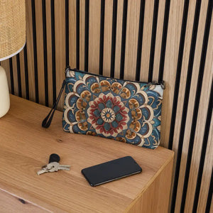 Faux Leather Crossbody Bag Mandal Pattern Urban Chic - Dipaliz - Cross Body Bags