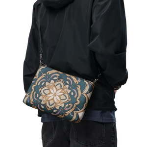 Crossbody Bag Faux Leather Mandal Pattern Chic Style Dipaliz - Cross Body Bags