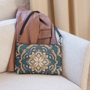 Crossbody Bag Faux Leather Mandal Pattern Chic Style Dipaliz - Cross Body Bags